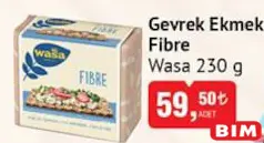 WASA GEVREK EKMEK FİBRE 230 G WASA GEVREK EKMEK FİBRE 230 G
